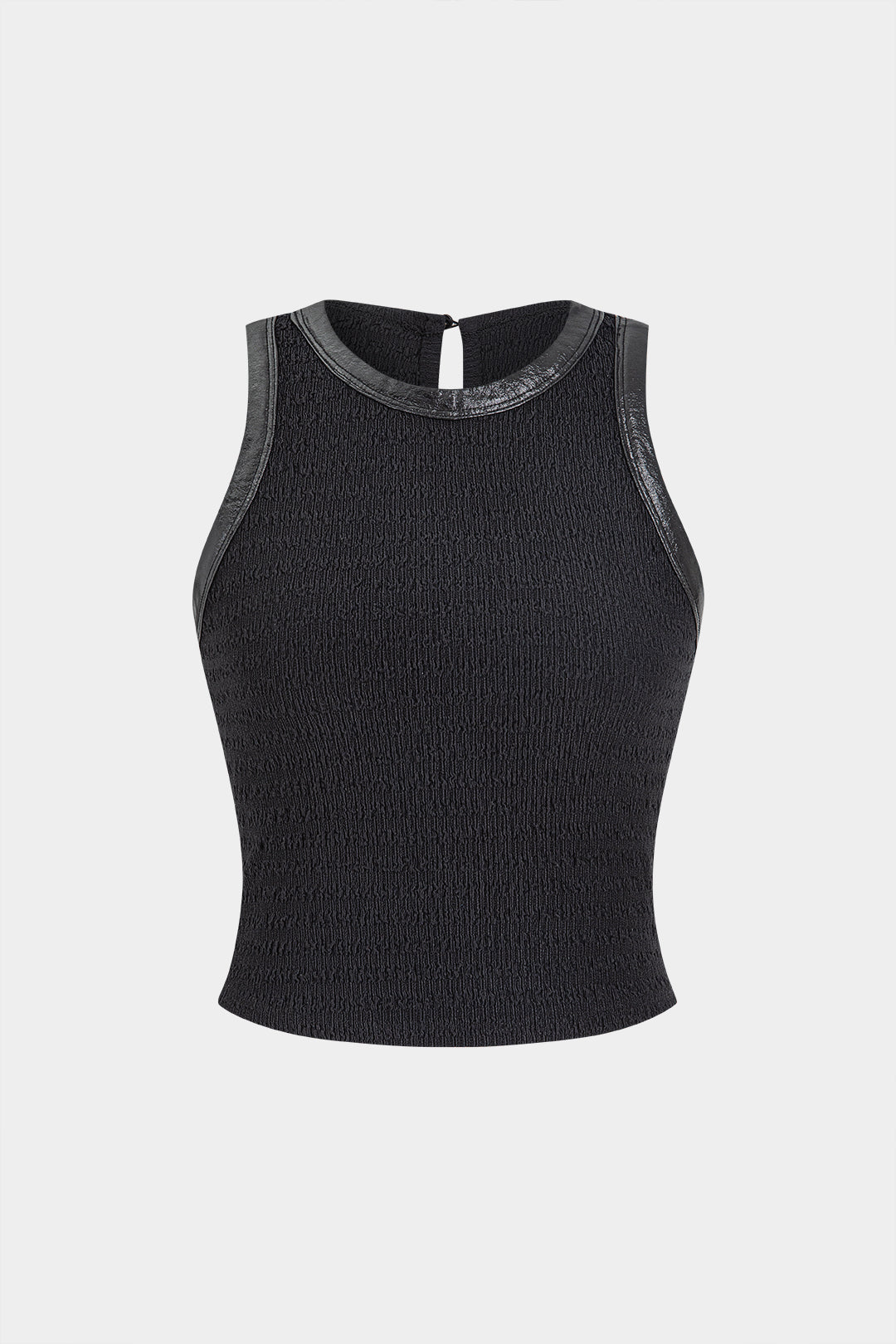 Leren-look tanktop