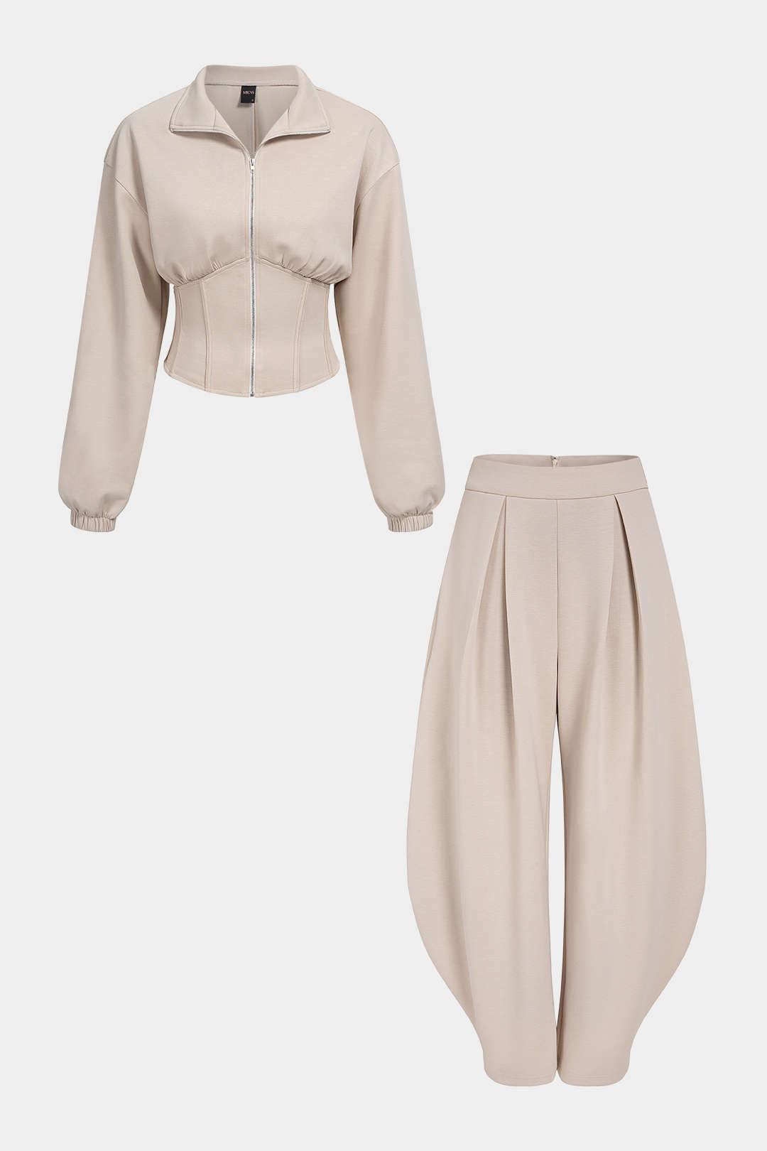 Becca - Effen set met top en broek