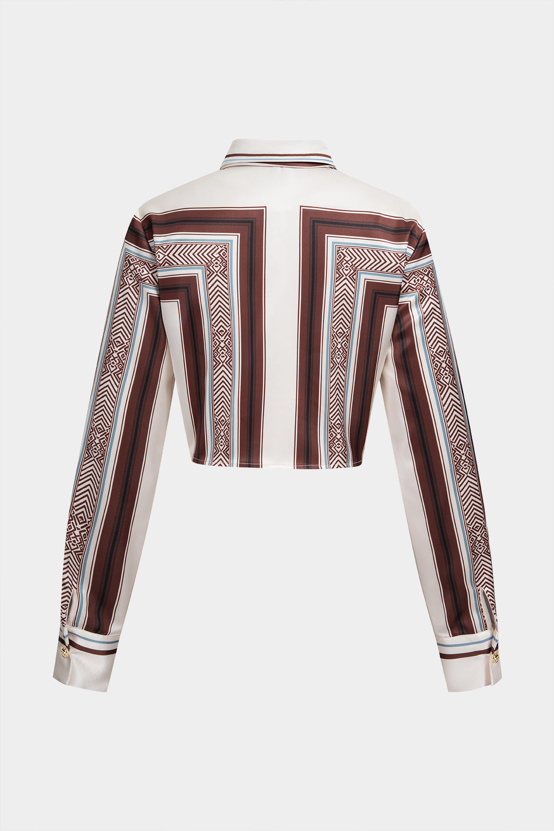 Geometrische blouse met lange mouwen