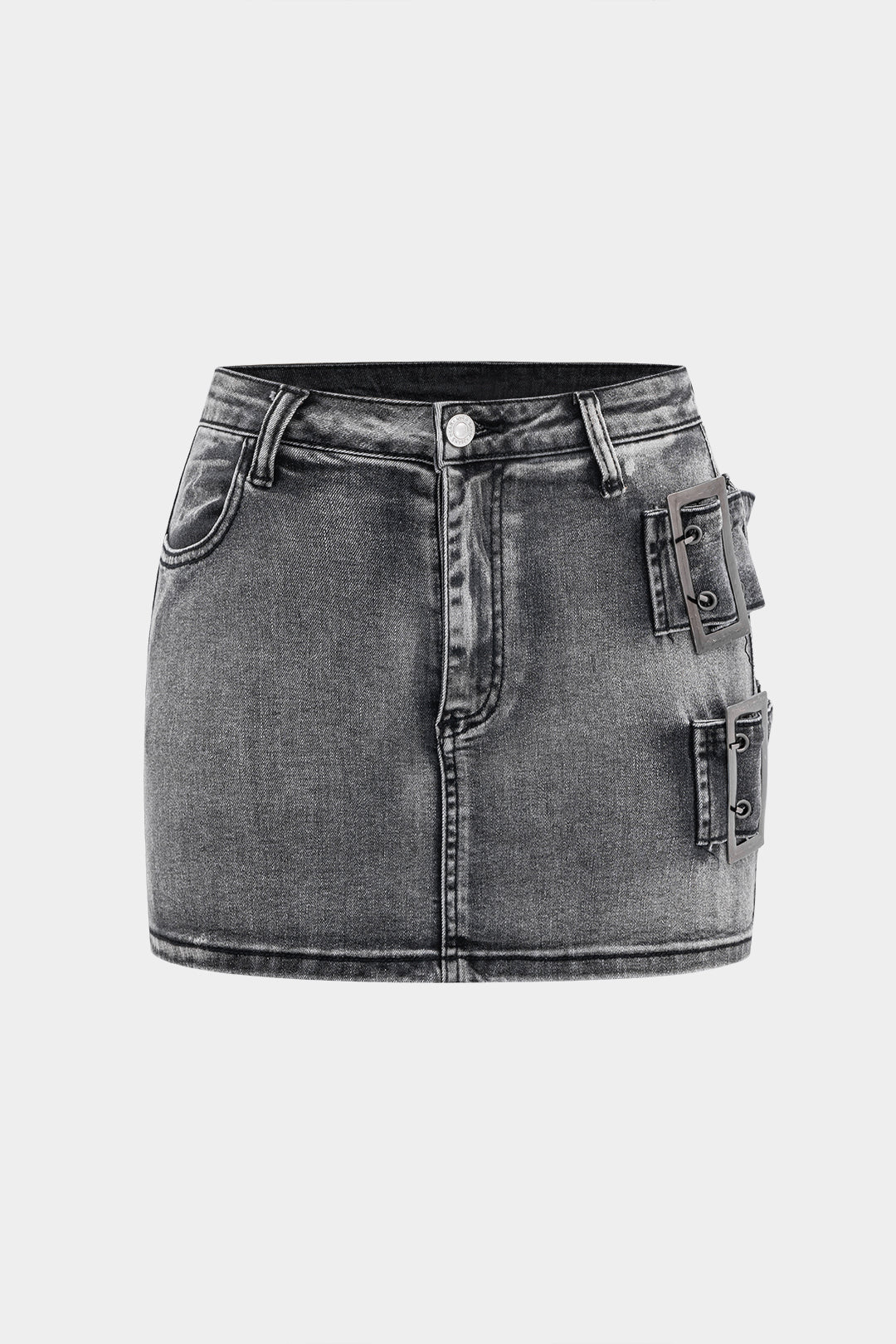 Denim metallic rok