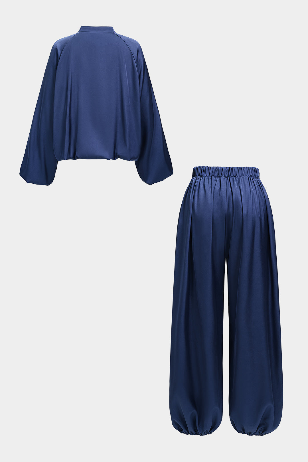 Bo - Satijnen set met top en broek
