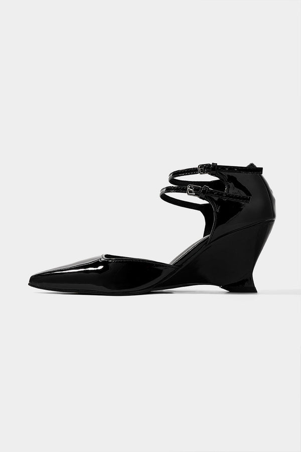 Gwen - Leren-look hakken
