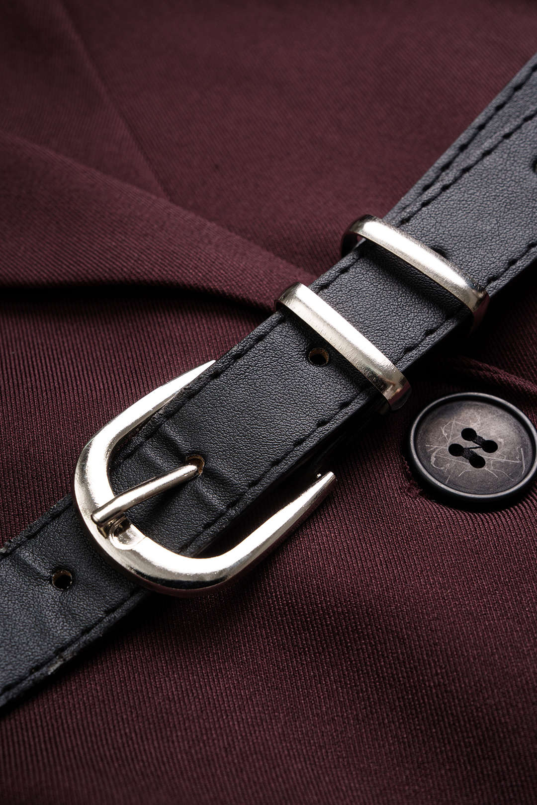 Blazer met reverskraag en riem