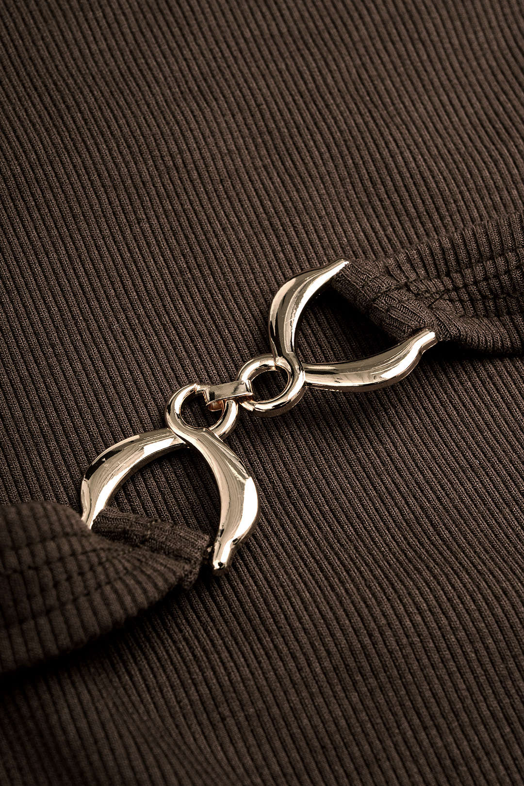 Metallic blouse met ronde hals en lange mouwen