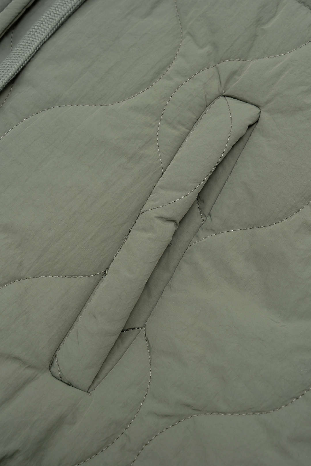 Doorgestikte patchwork pufferjas