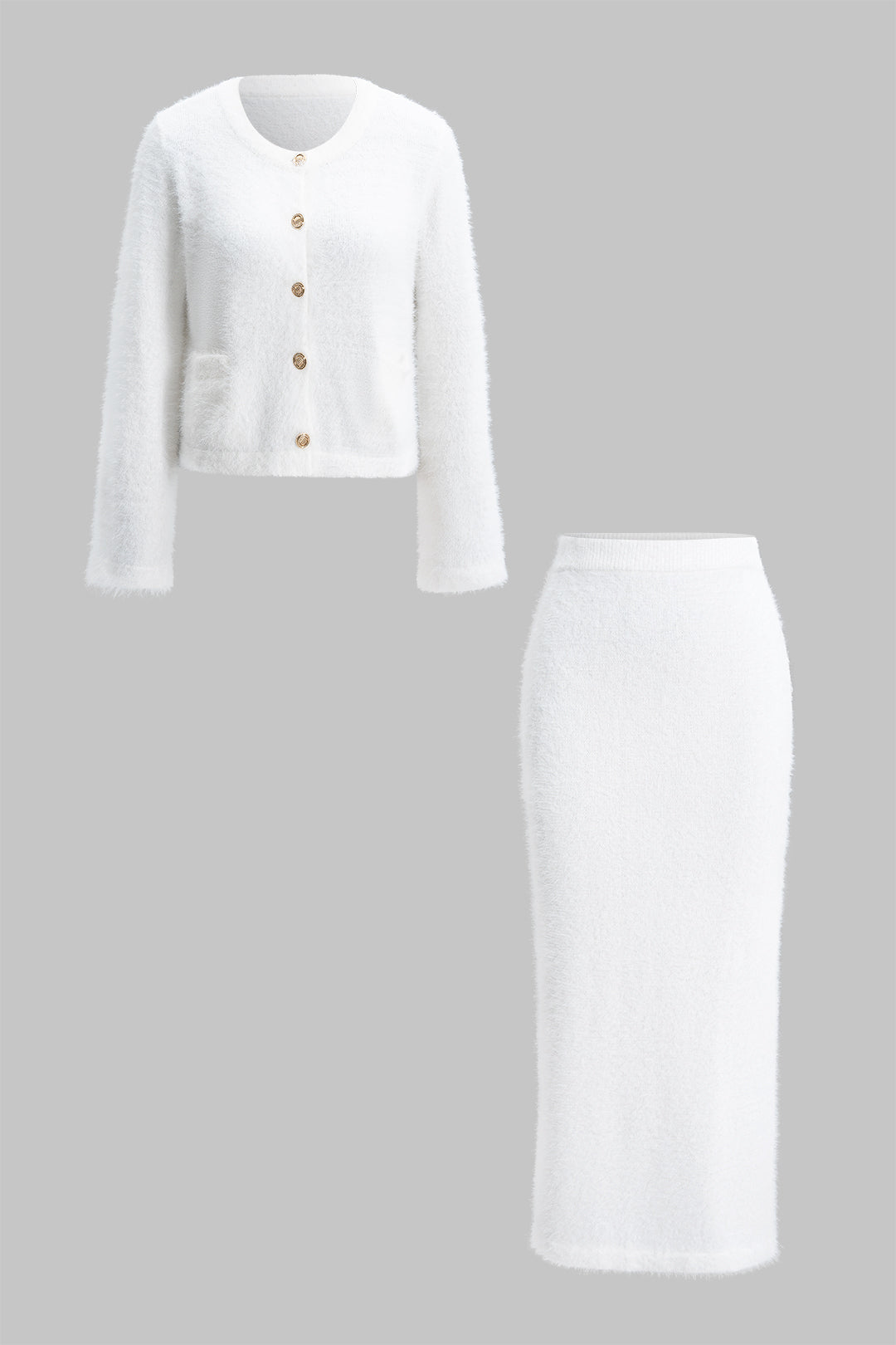 Aya - Gebreide set met top en rok