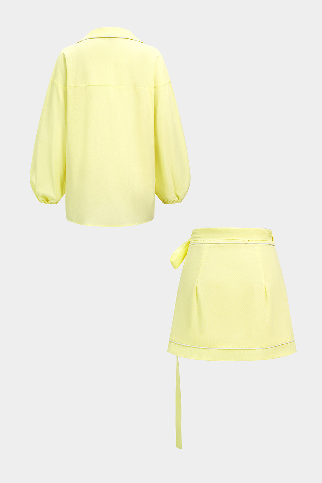 Set met blouse en minirok