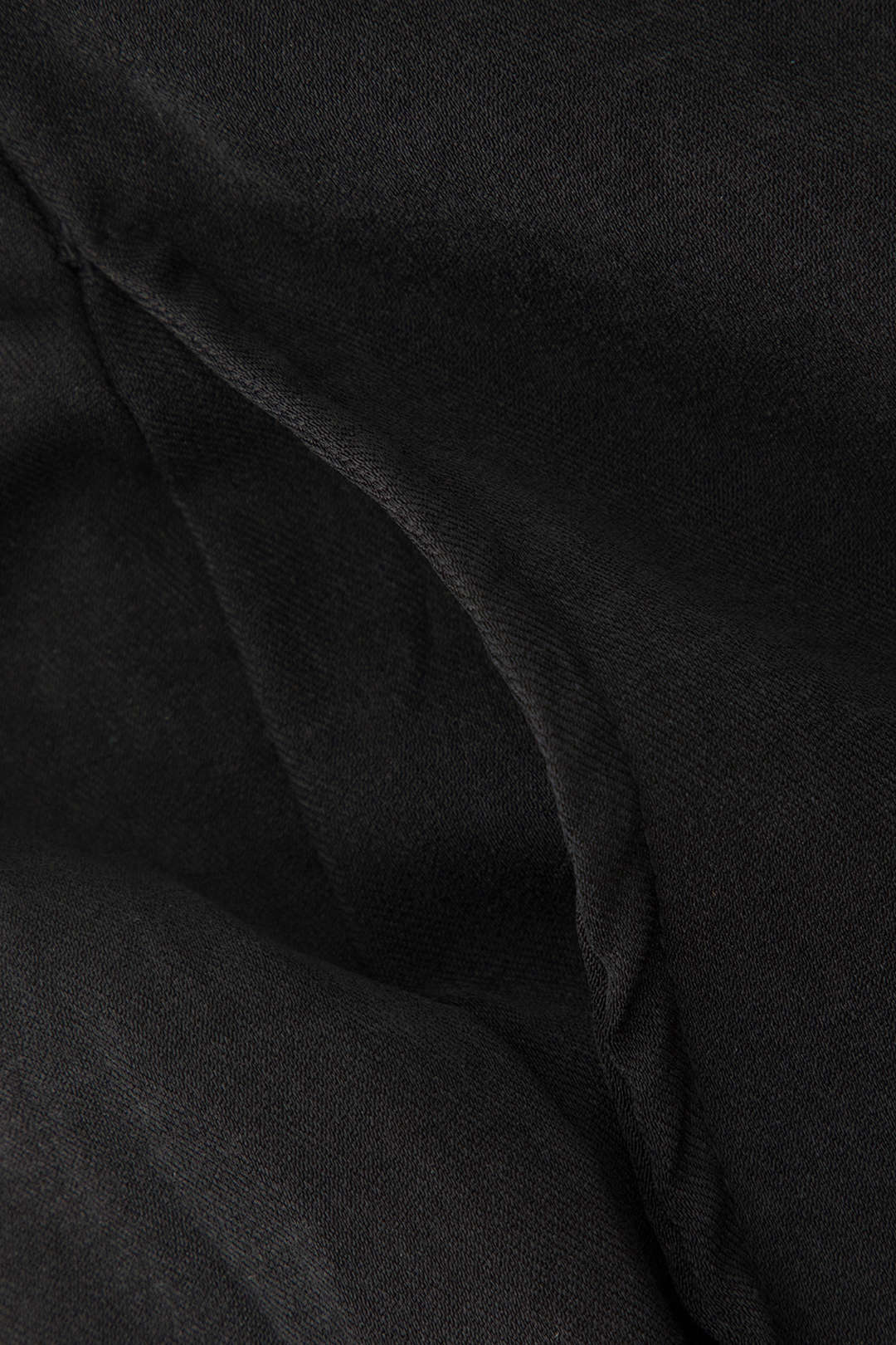 Broek met drapering, wikkelmodel en rechte pijp