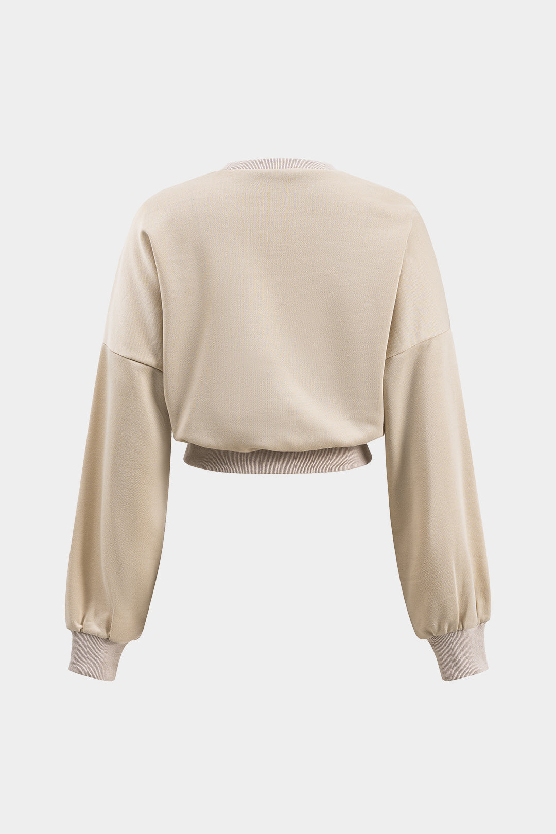 Sweater met ronde hals, riem en lange mouwen