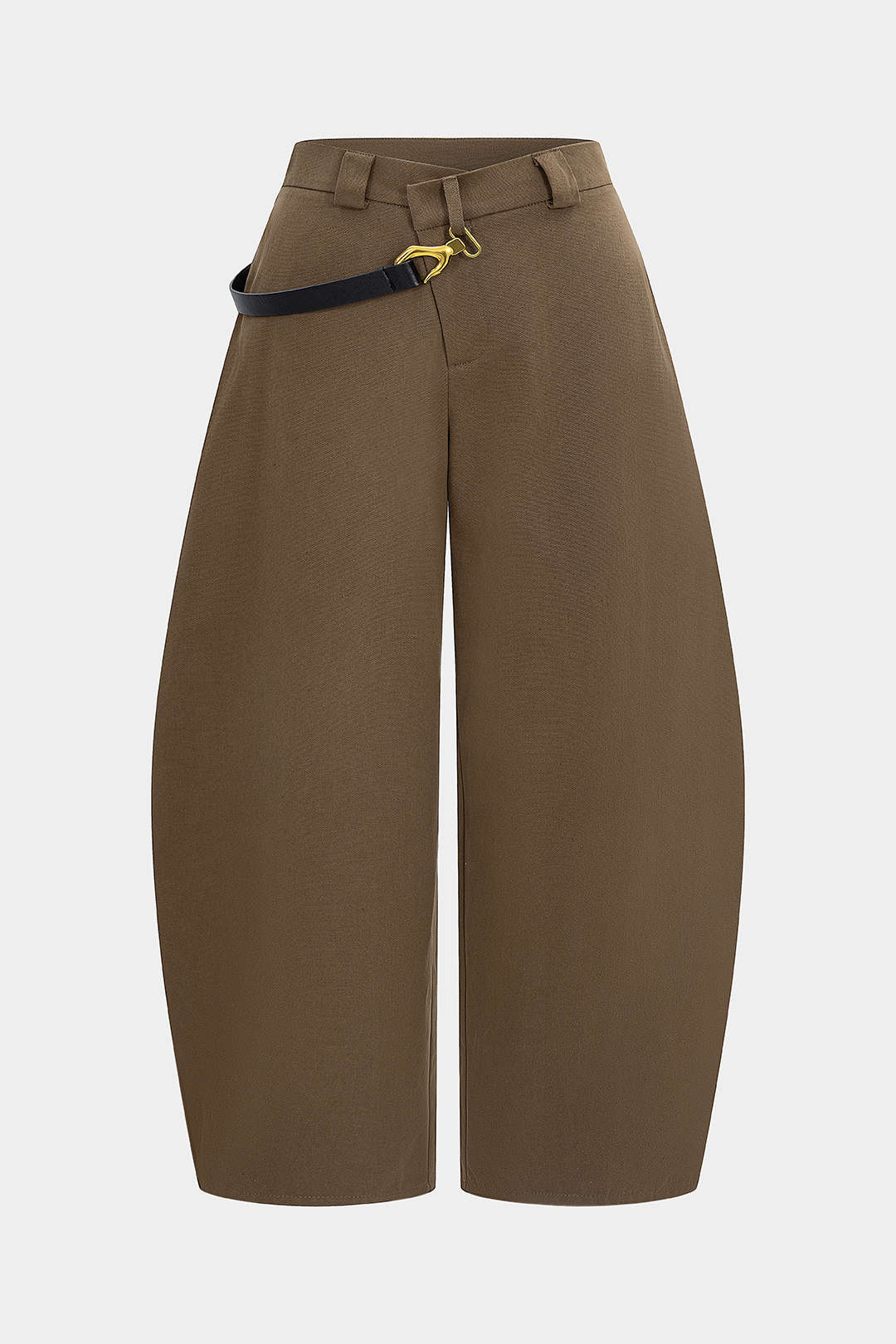 Metallic asymmetrische pantalon
