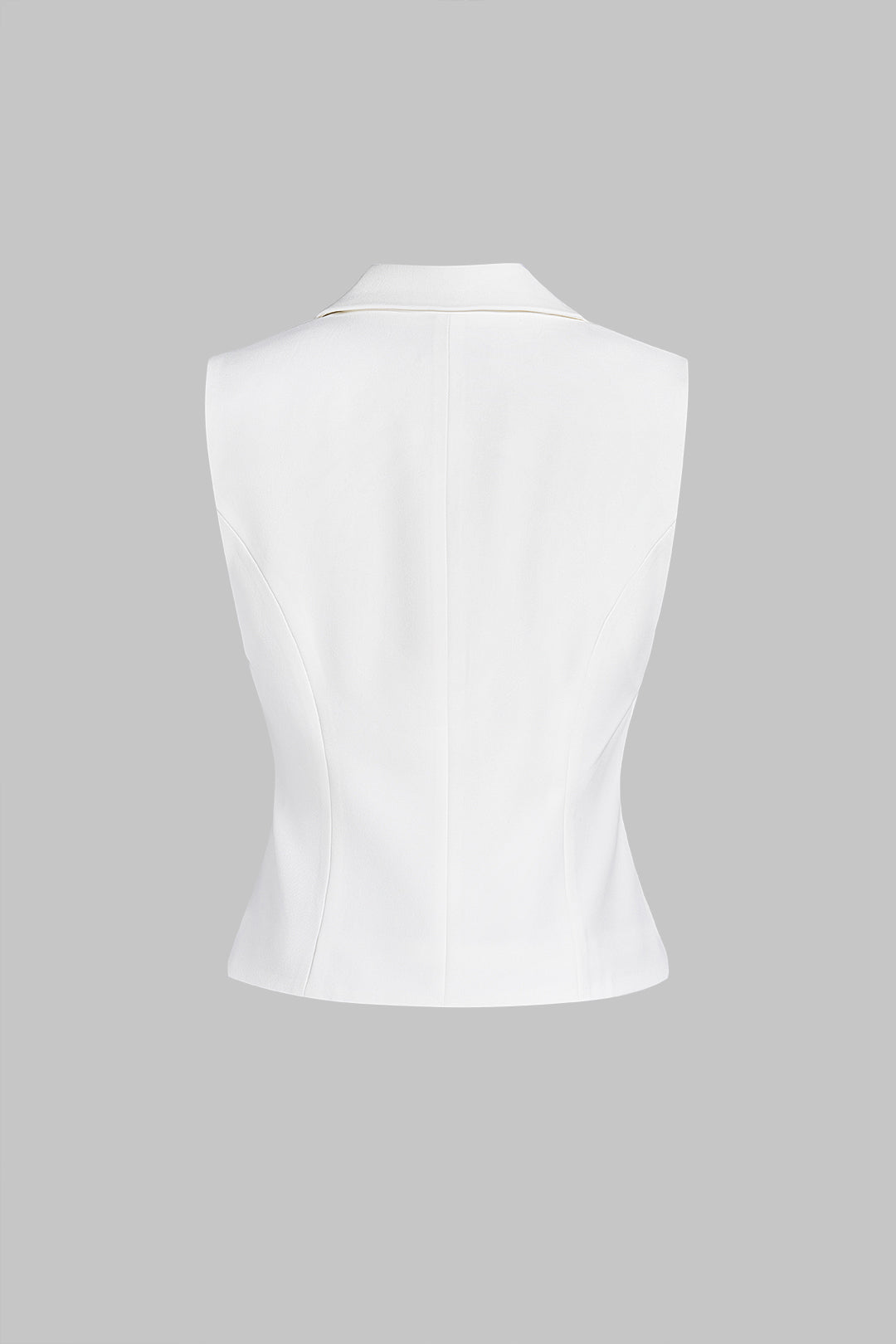 Gilet met reverskraag en knoopjes