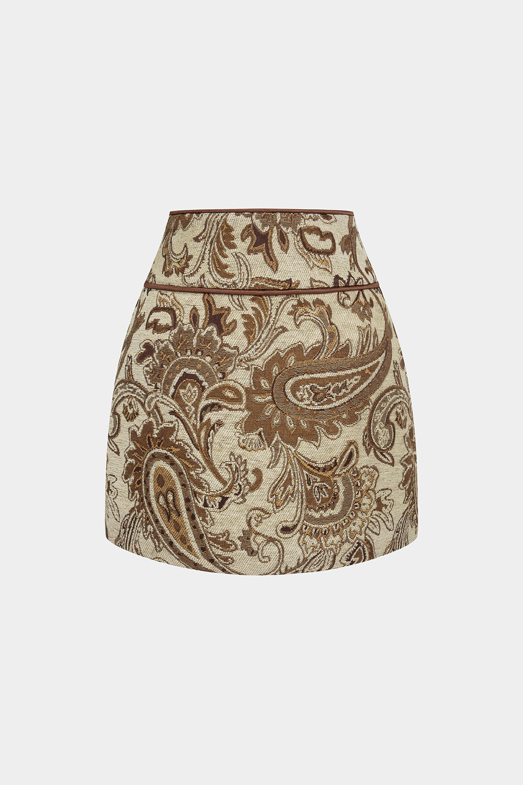Jacquard asymmetrische minirok