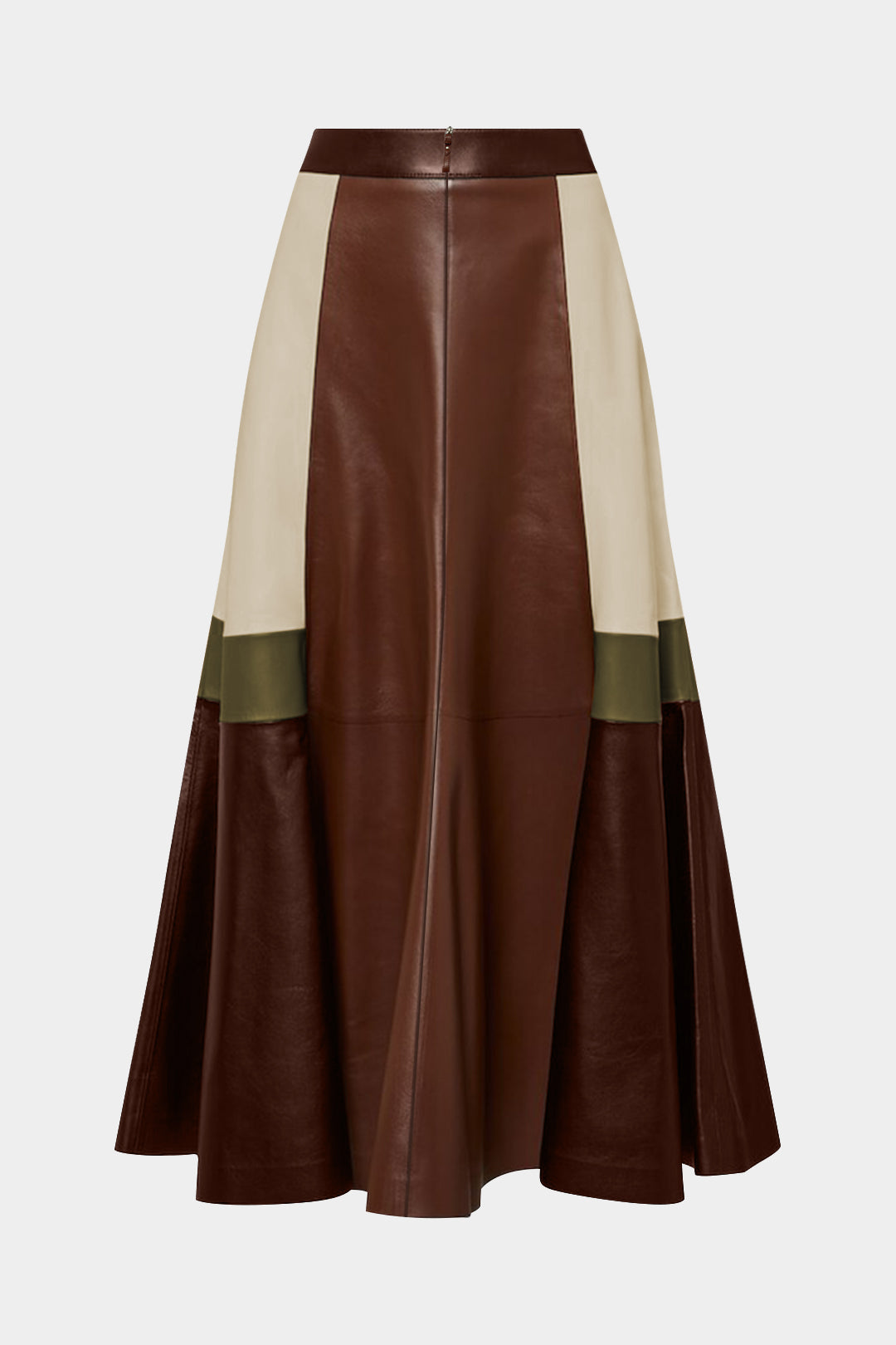 Liv - Leren-look rok met ruches