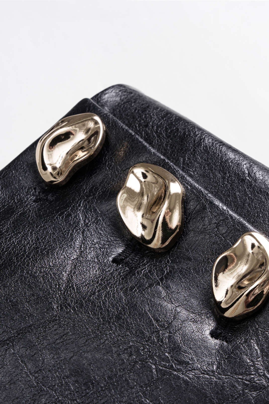 Leren-look metallic pantalon