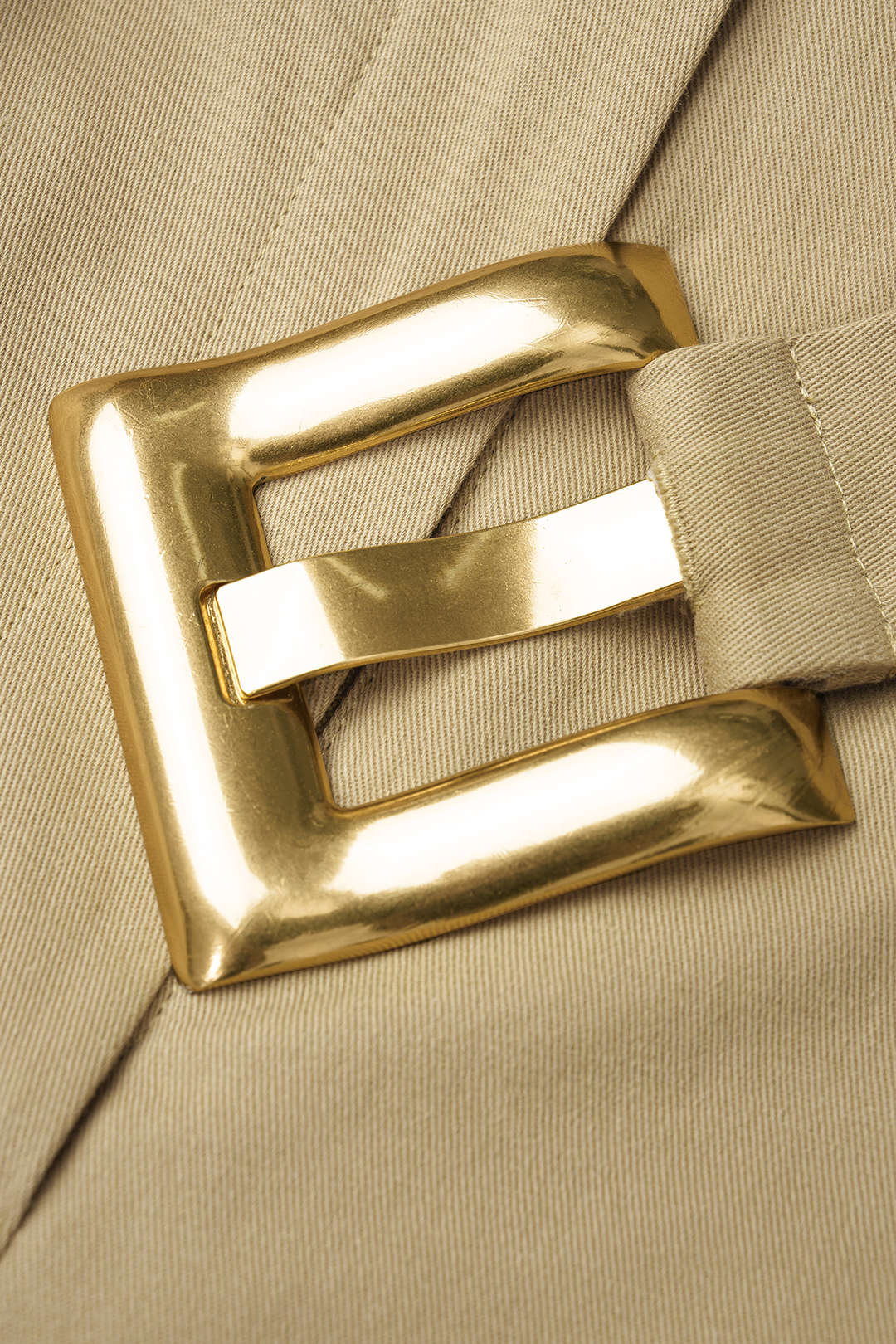 Metallic short met riem