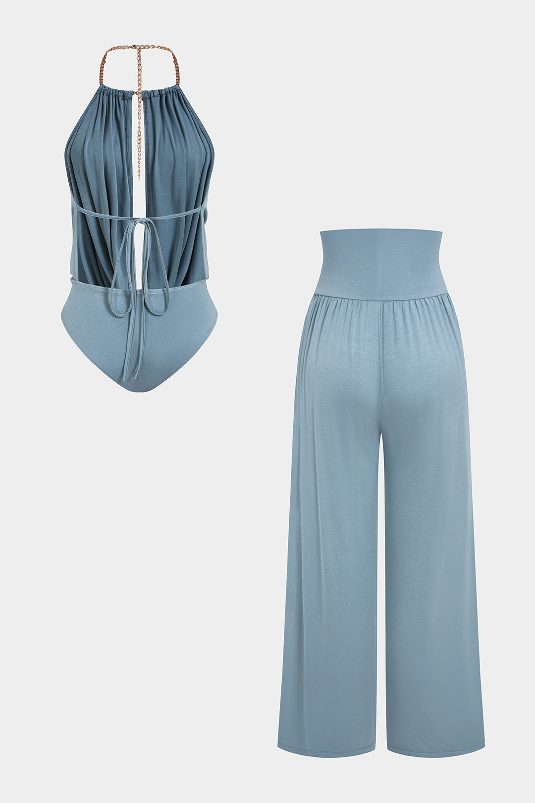 Metallic set met body en broek