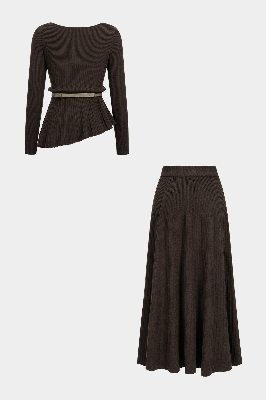 Pien - Gebreide set met top en rok