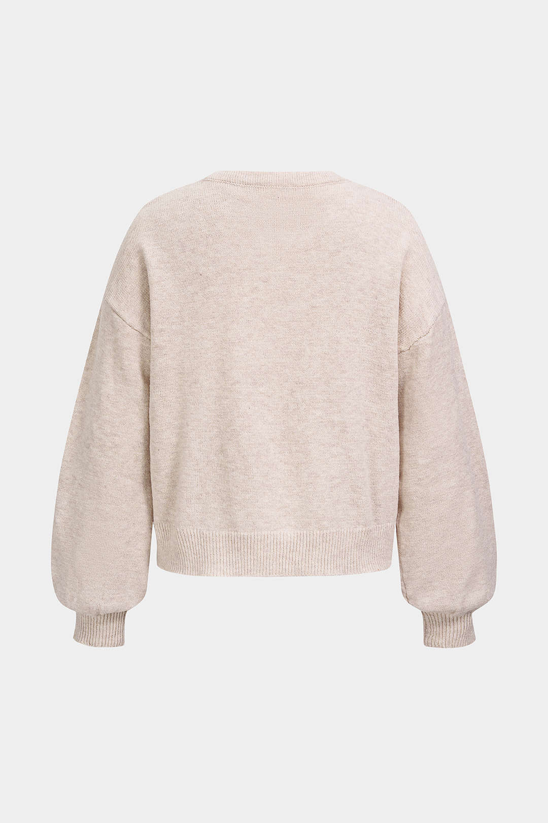 Gebreid vest met ronde hals