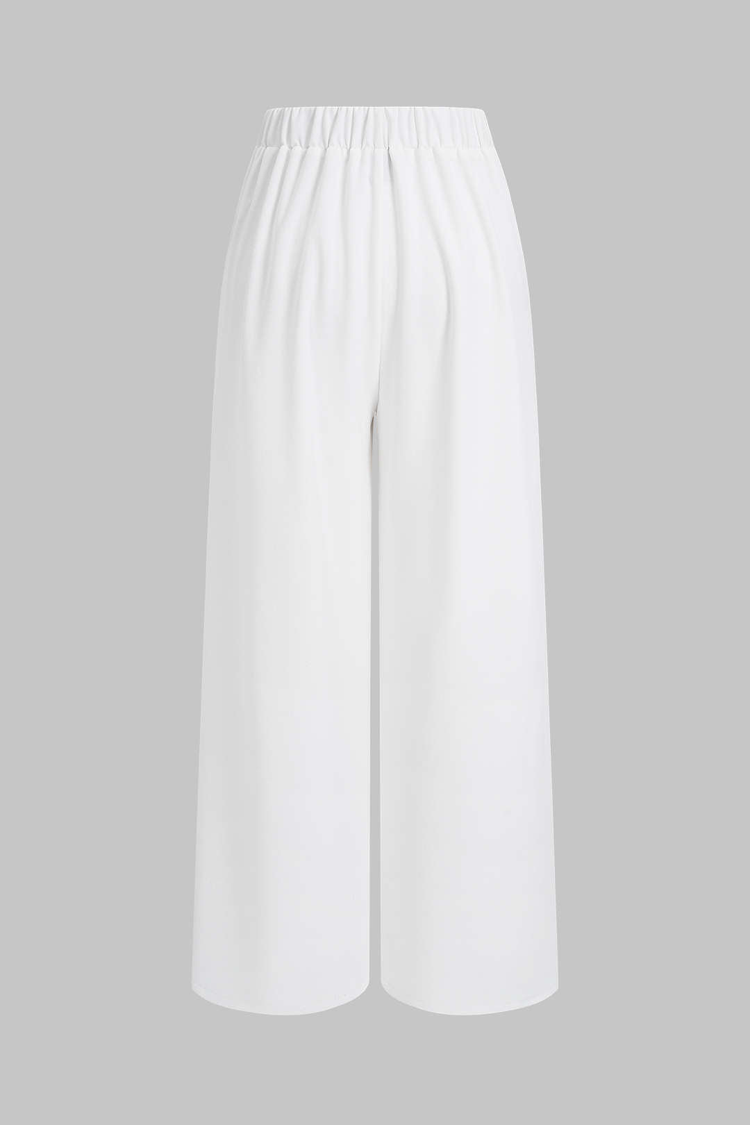 Metallic asymmetrische broek met rechte pijp