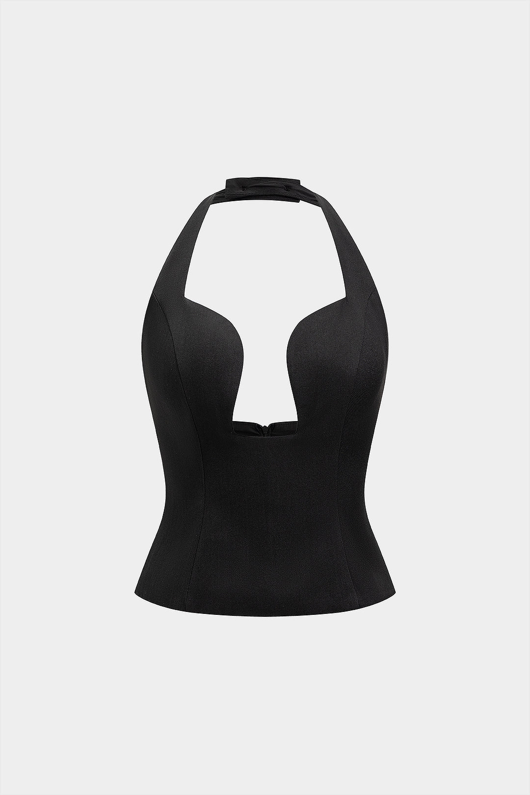 Tanktop met halternek en rits