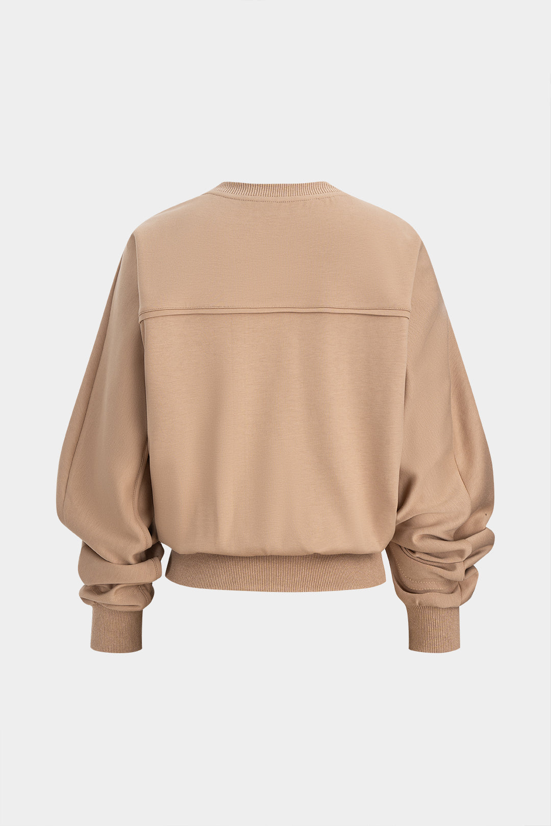Sweater met ronde hals, gedraaid detail en knoopdetail