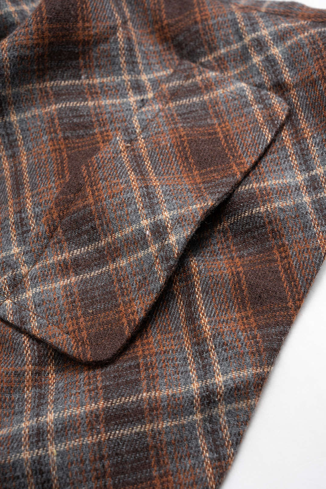 Geruite asymmetrische top met één schouder en ruches