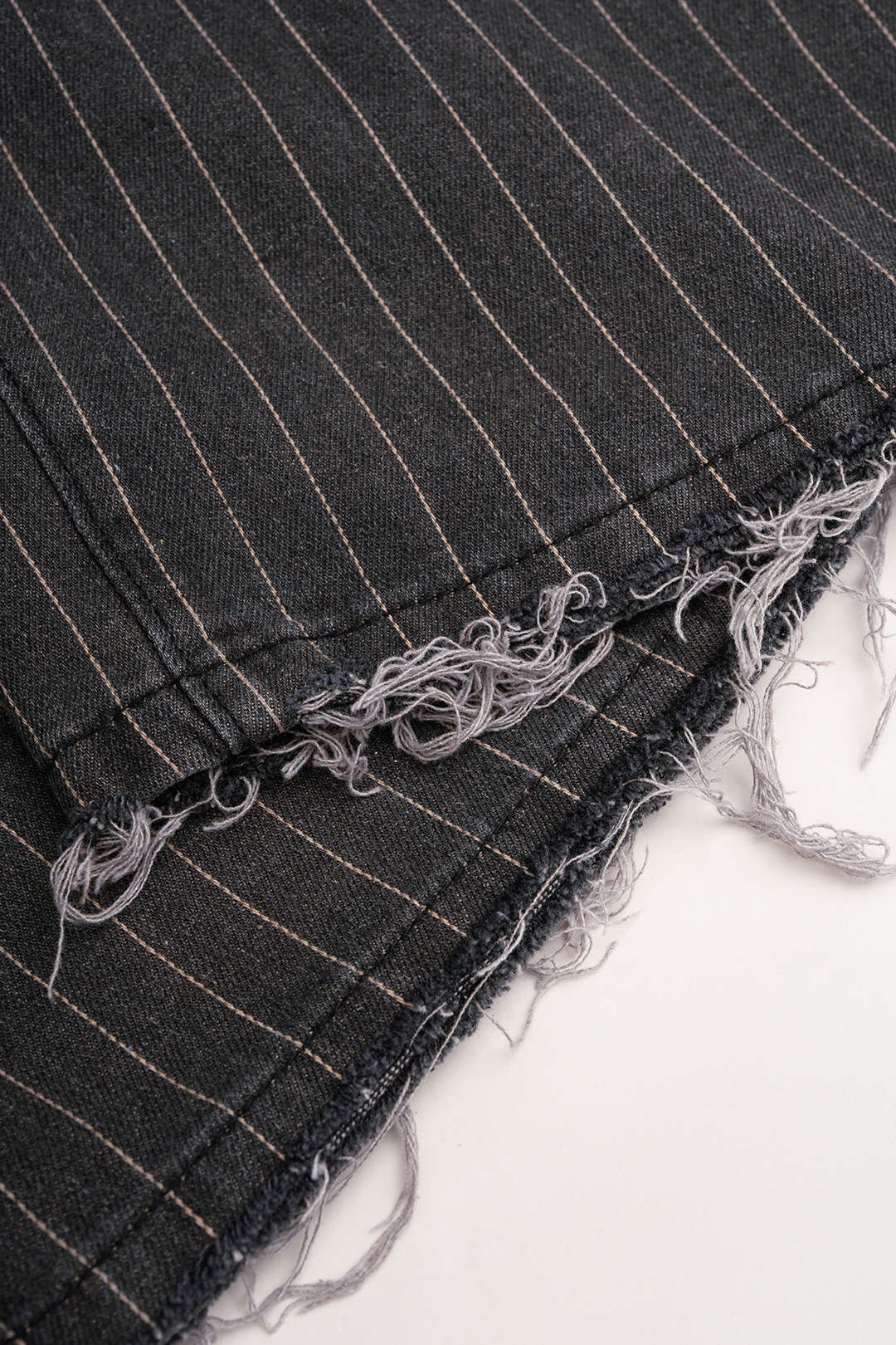 Gestreepte jeans met rechte pijp