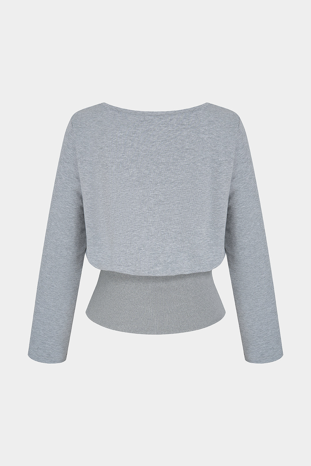 Effen sweater met lange mouwen