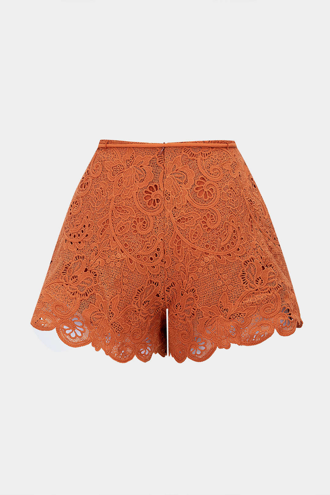Short met uitsnijding en strik