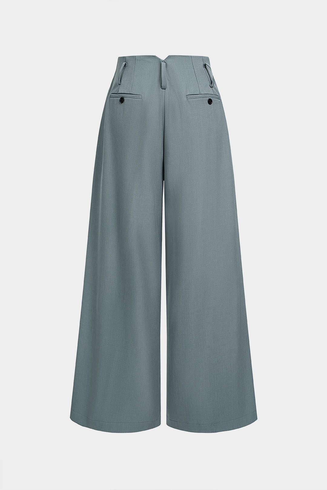 Broek met knoopjes en rechte pijp