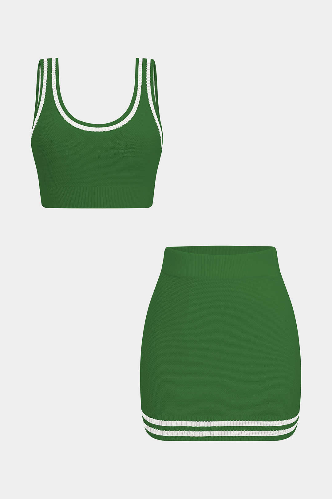 Luna - Gebreide set met top en rok