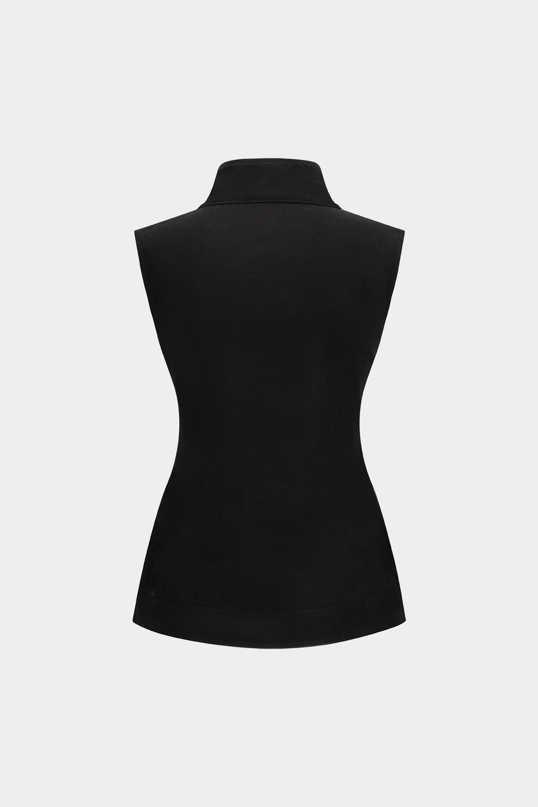 Gilet met kraag en gesp