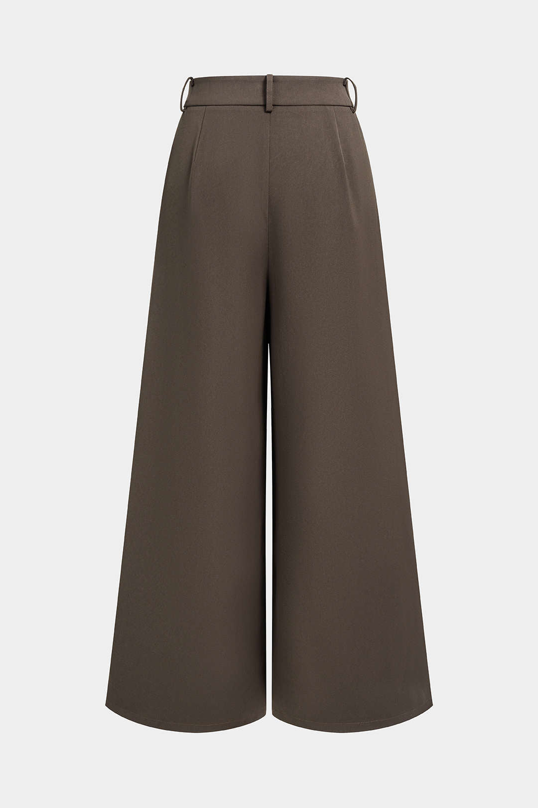 Tara - Metallic broek met knoopjes en wijde pijpen