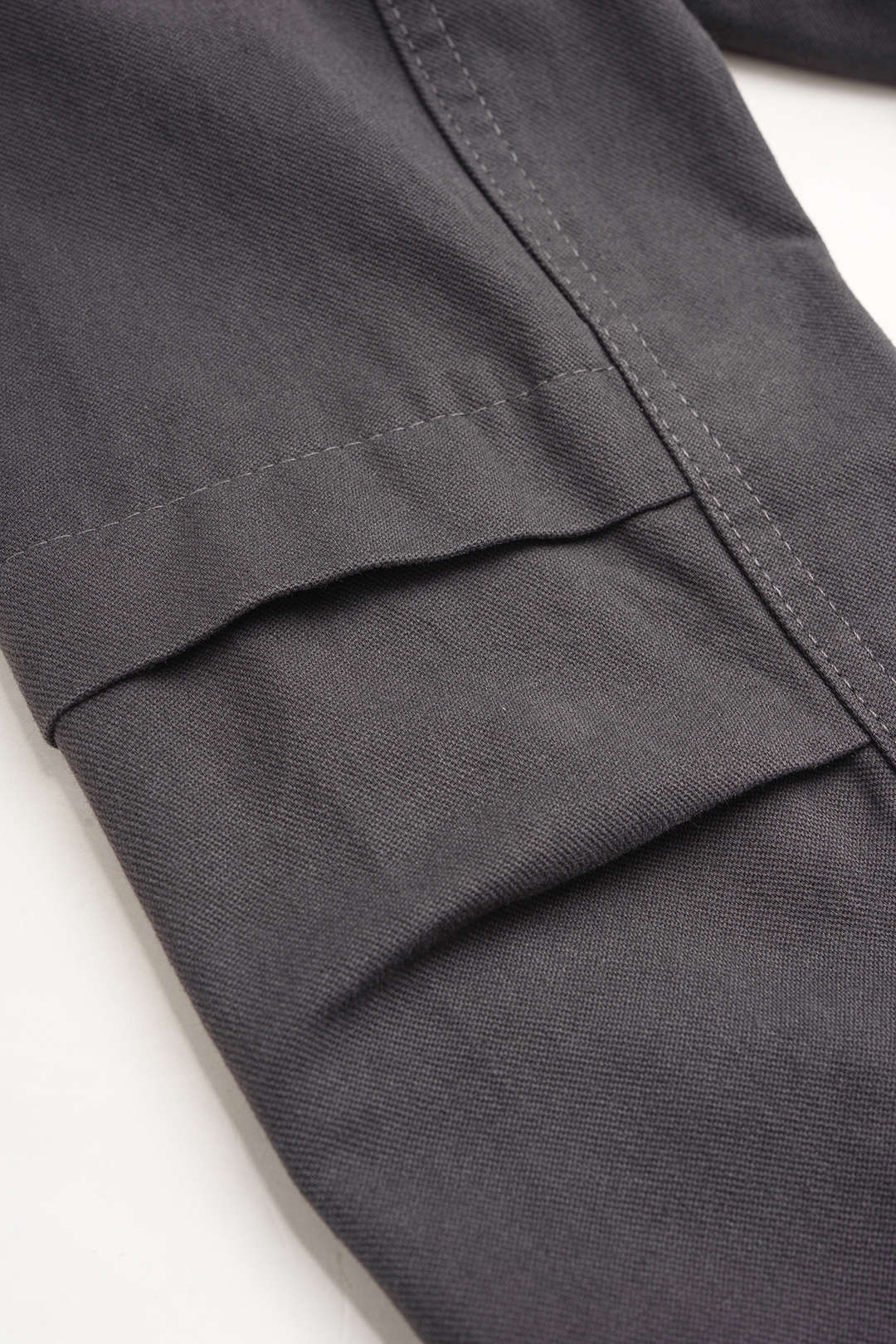 Denim jasje met revers en dubbele knopenrij