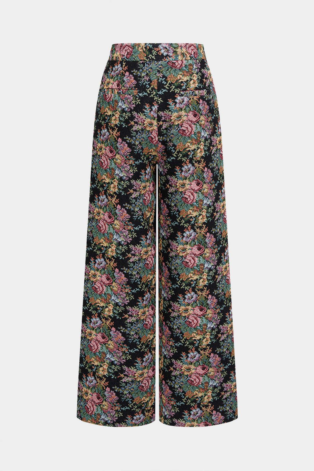 Bloemenprint jacquard broek