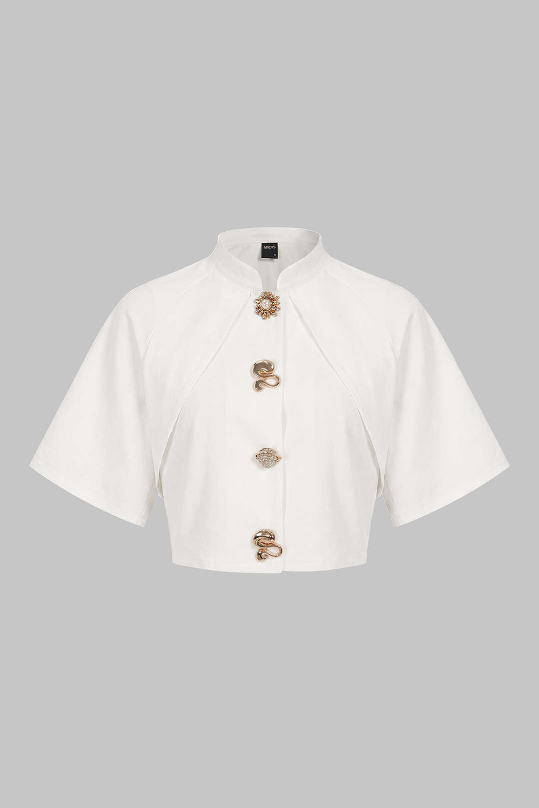 Metallic gestructureerde blazer