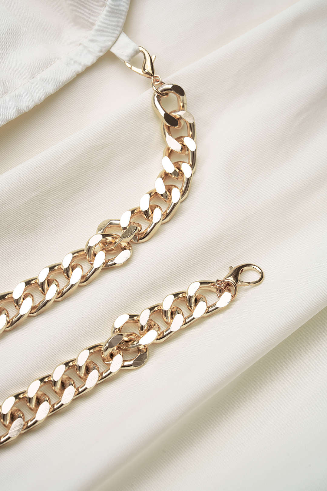 Anouk - Metallic set met top en rok