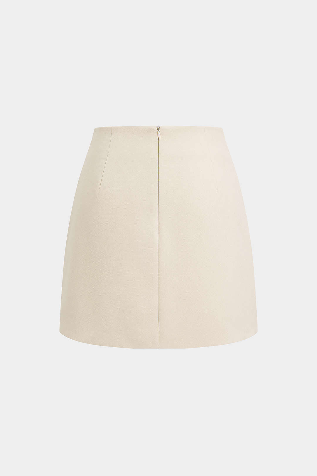 Rok met hoge taille en knoopjes
