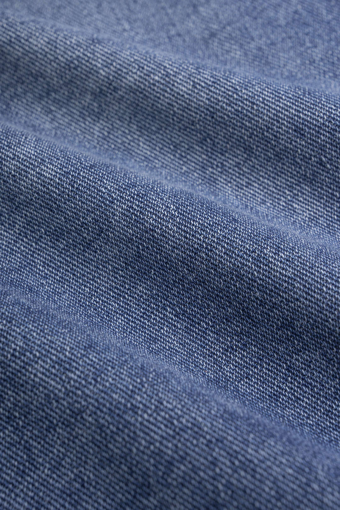 Denim metallic rok met riem, zakken en split
