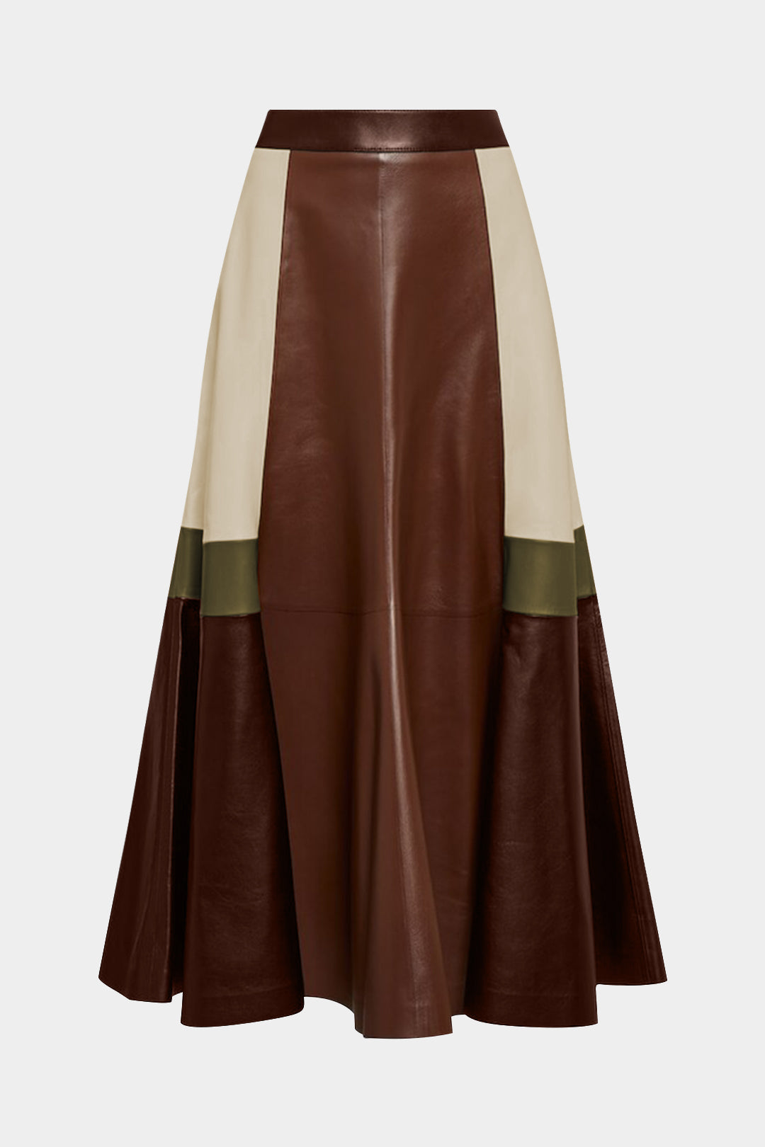 Liv - Leren-look rok met ruches