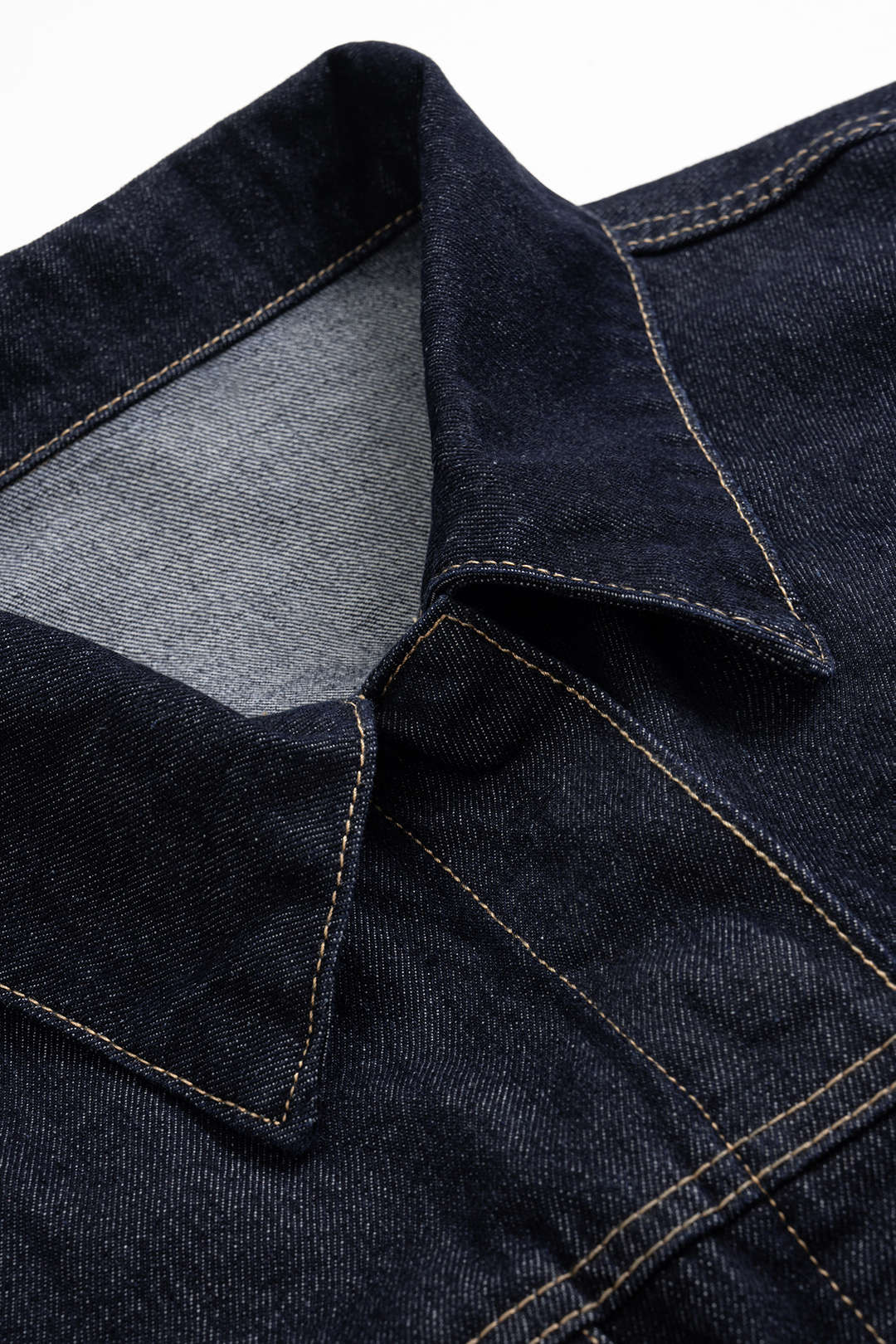 Roos - Denim blouse met riem en lange mouwen