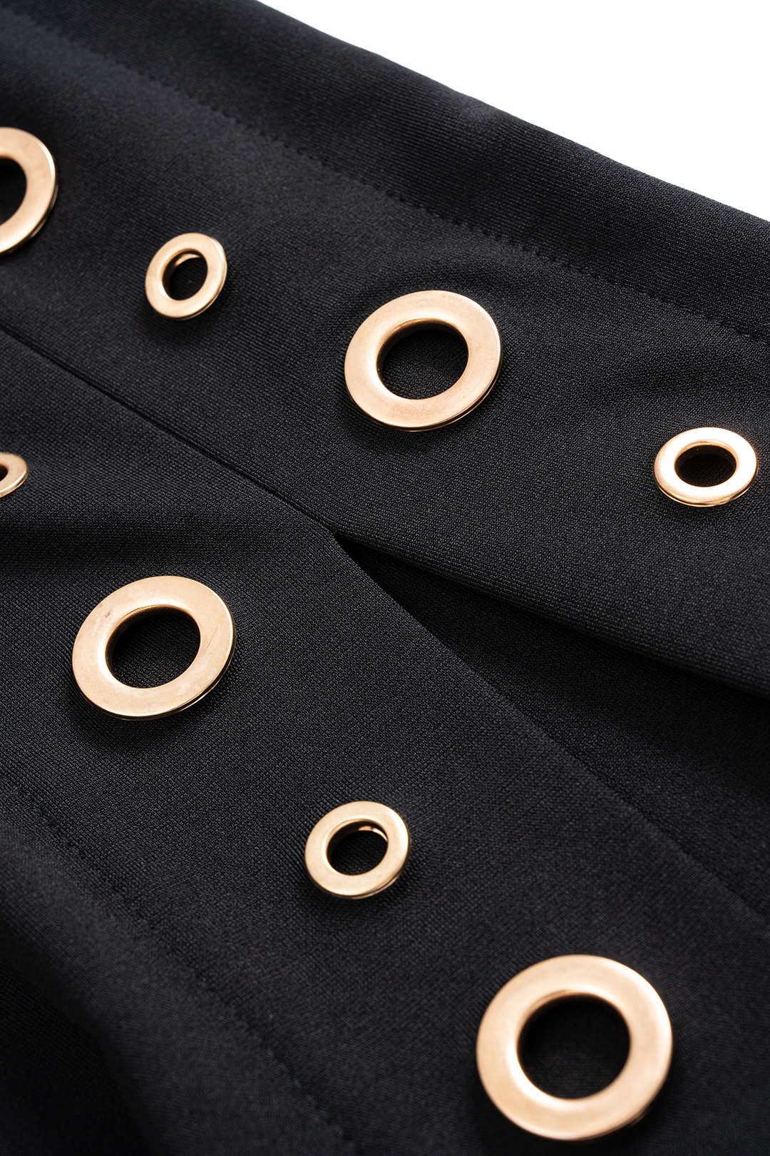 Metallic mouwloze midijurk met rits