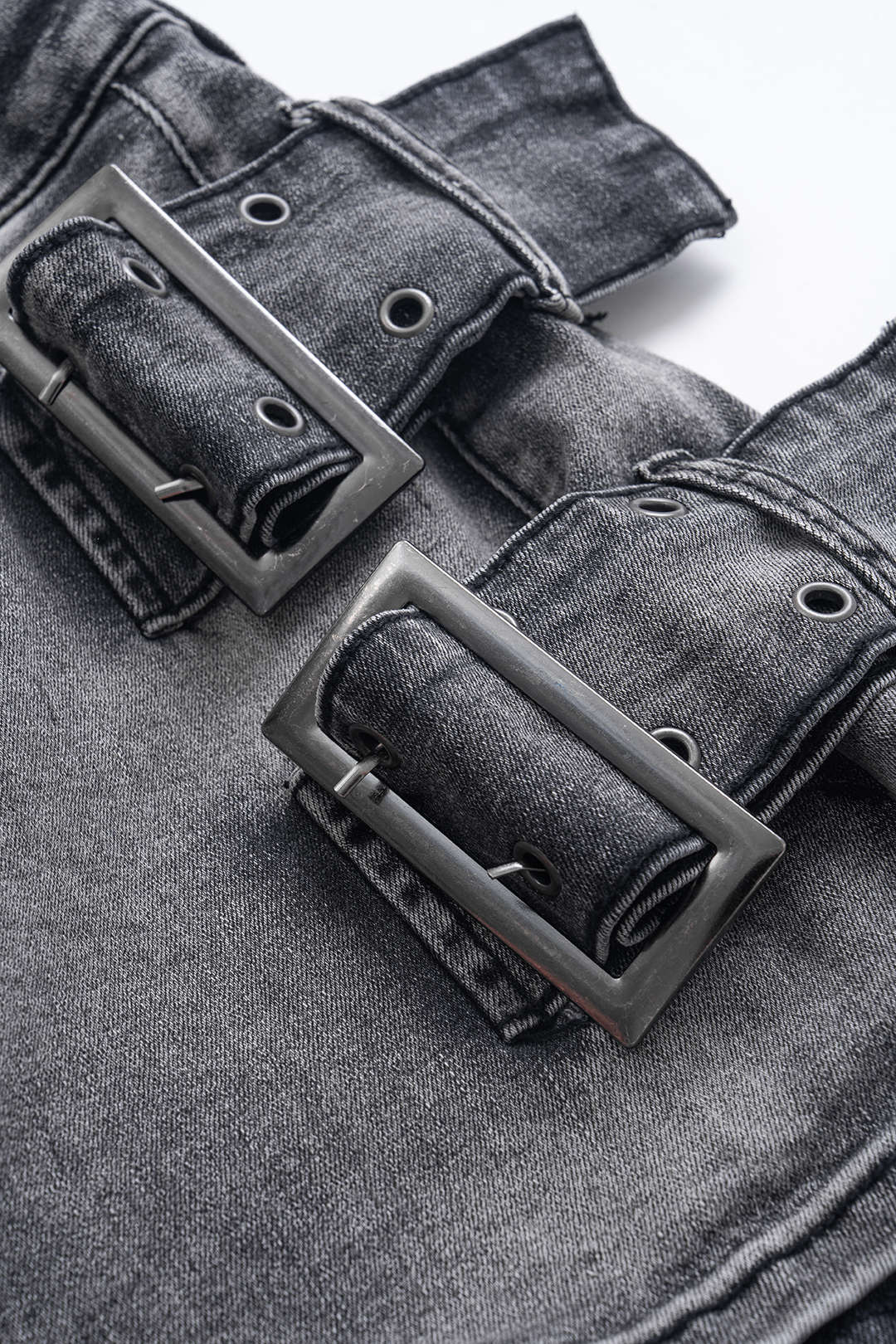 Denim metallic rok