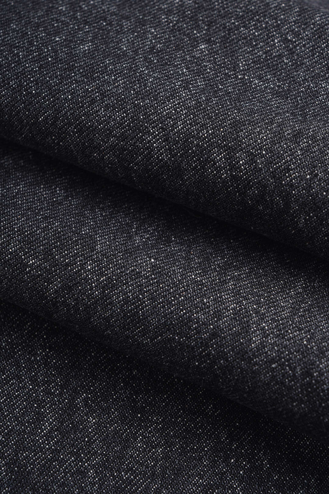 Jeans met studs, ruches en hoge taille