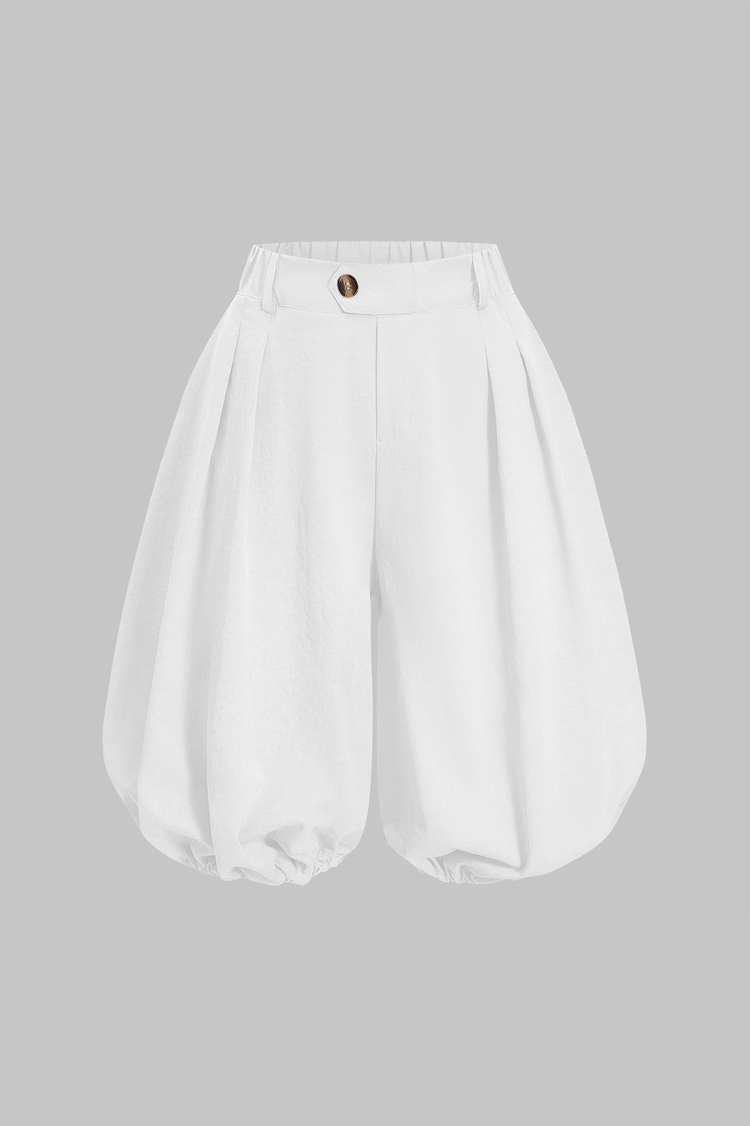 Effen short met ruches