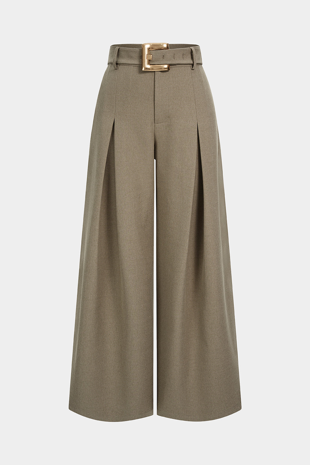 Nina - Broek met riem en wijde pijpen