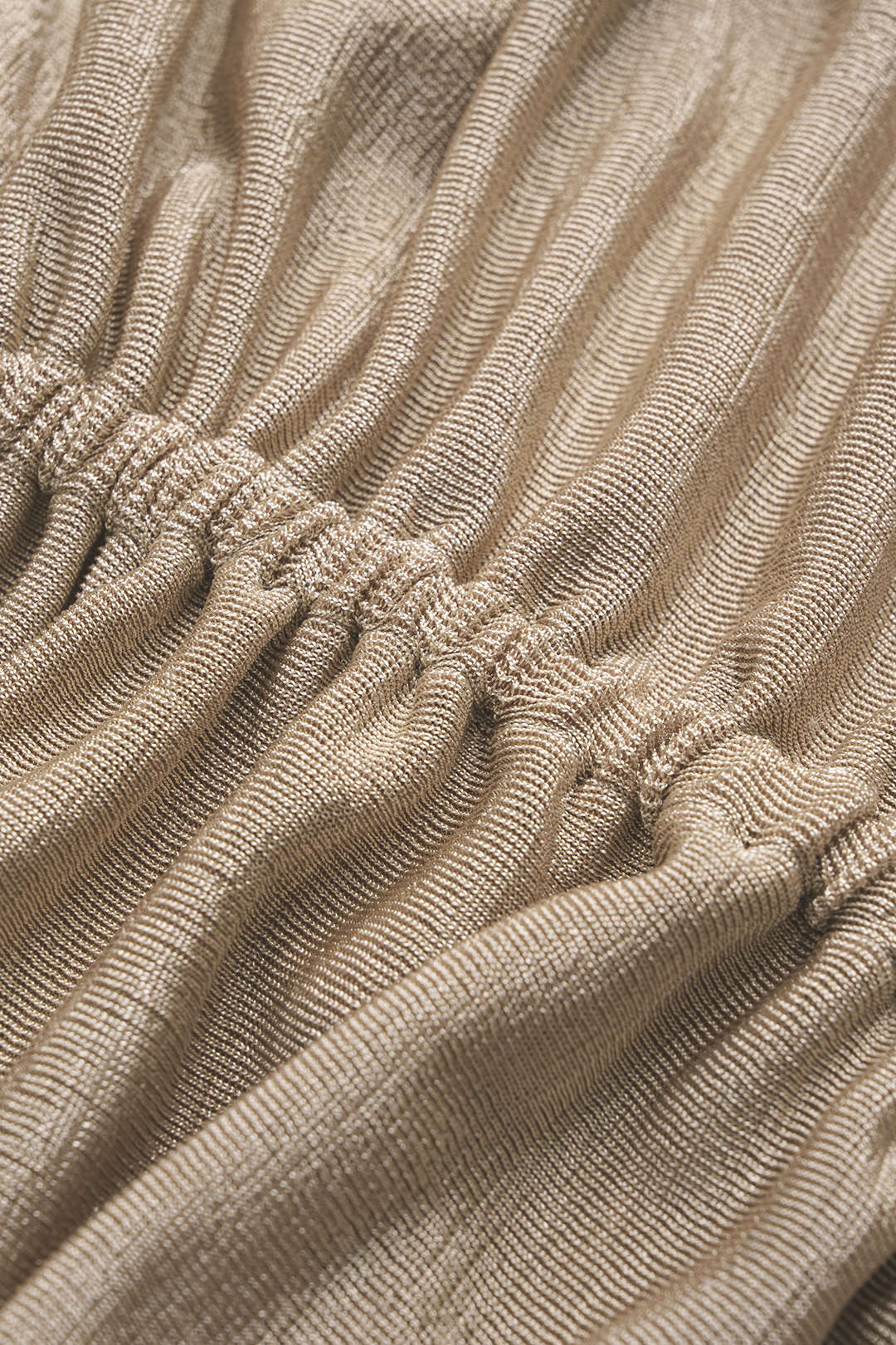 Tanktop met ronde hals, ruches en gedraaid detail
