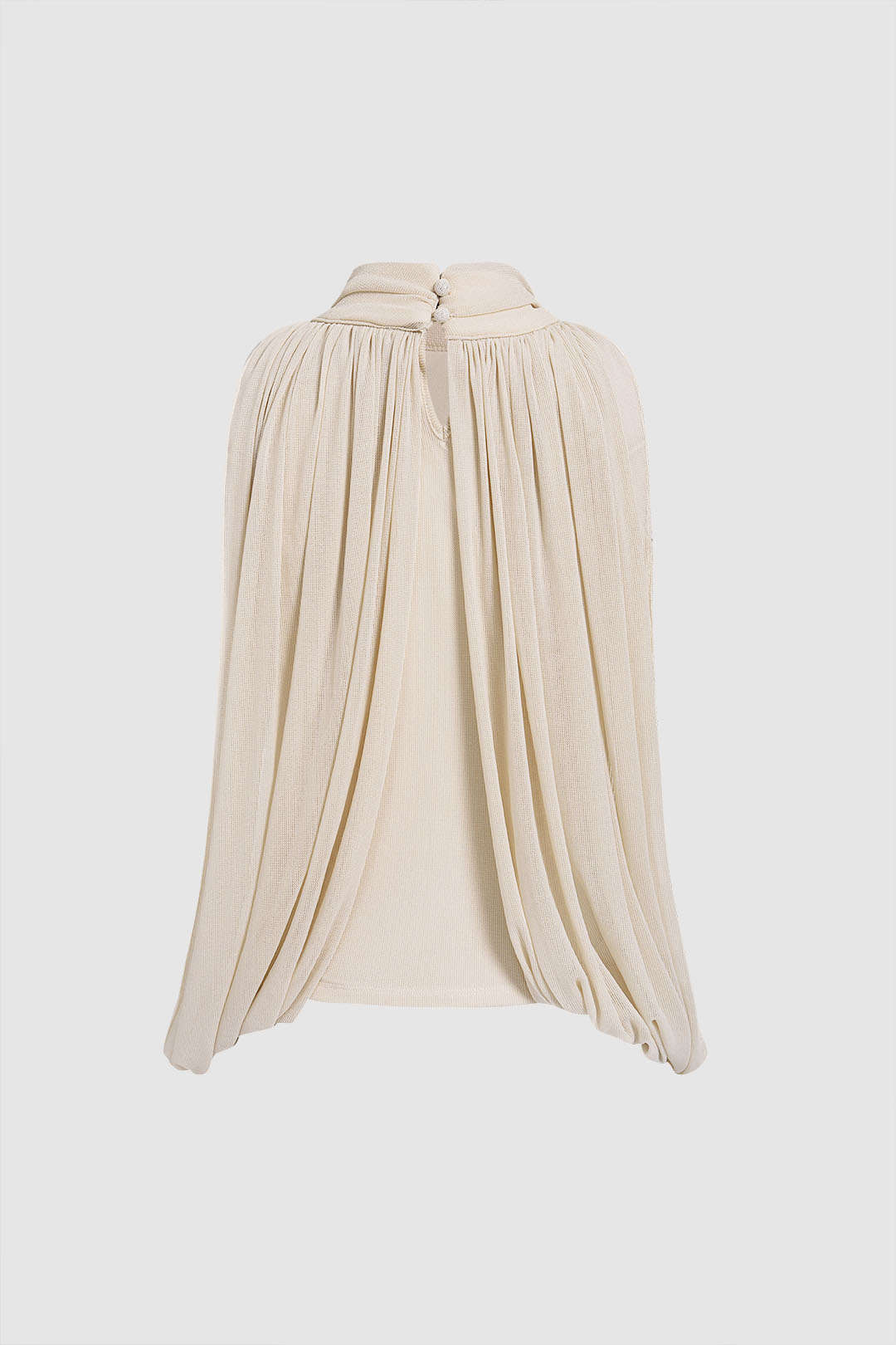 Mesh metallic tanktop met ruches
