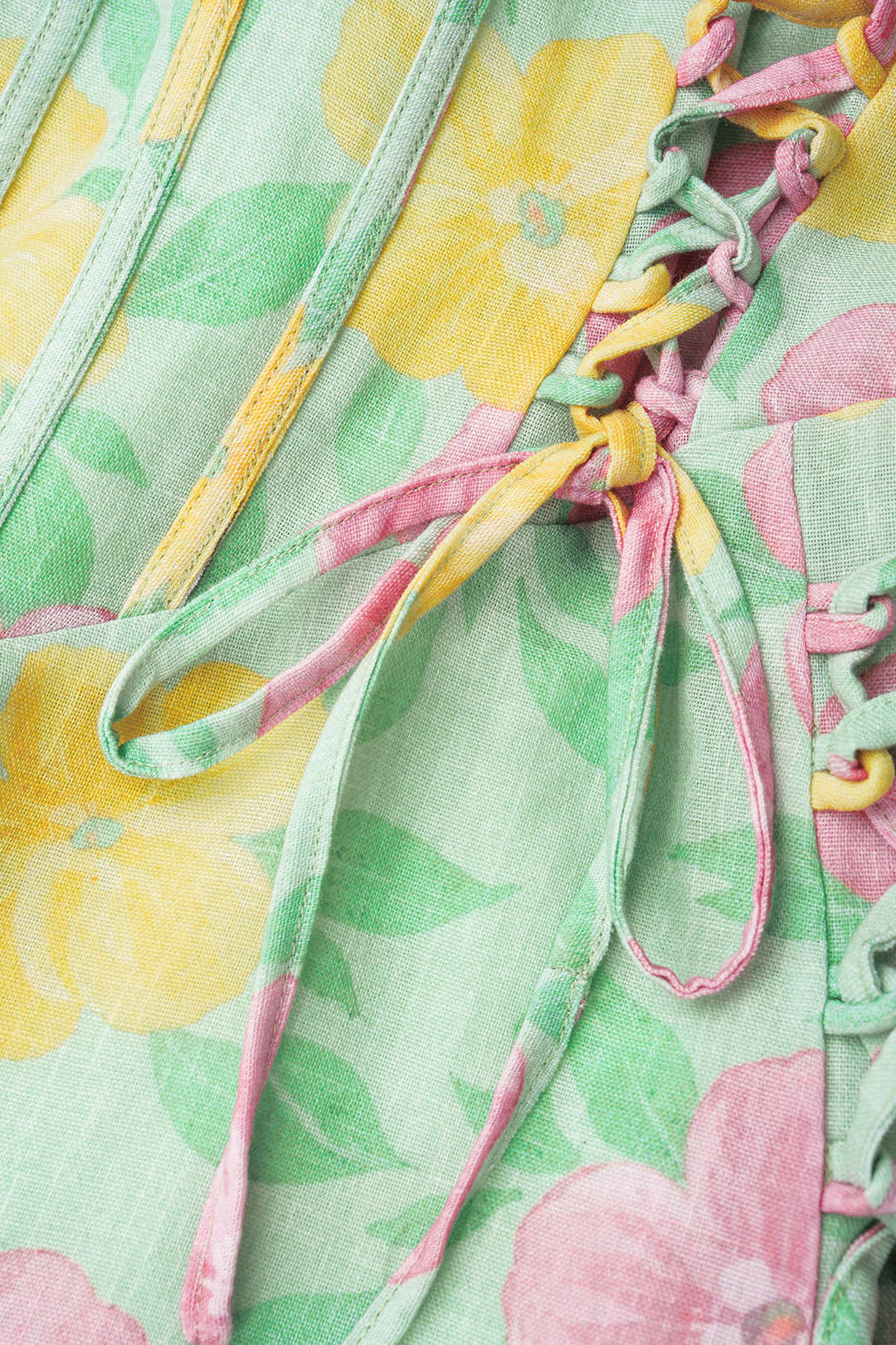 Bloemenprint mouwloze minijurk met rits