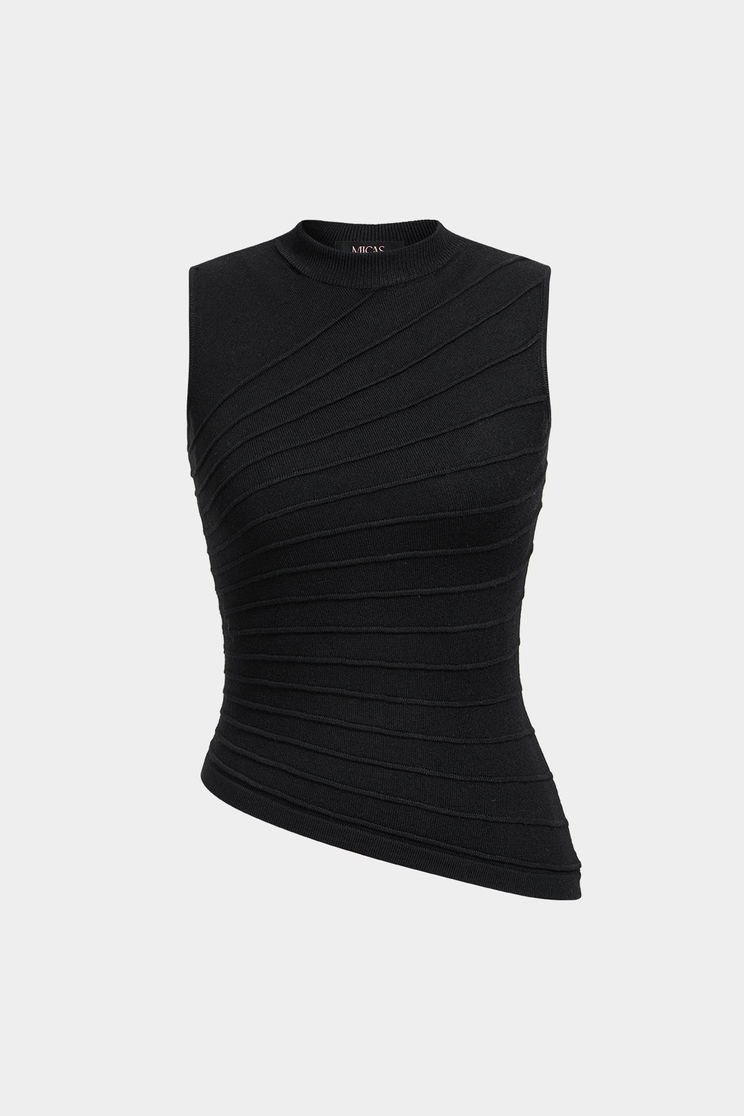 Gebreide geribde tanktop